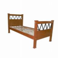 CAMA DE PINO CA¥ADA MUEBLES NOGAL   1Pz
