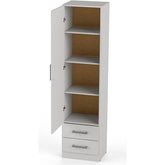 MODULO ORLANDI 1PUE 2CAJ BLANCO