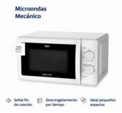 MICROONDAS BGH        20L  700W   MANUAL