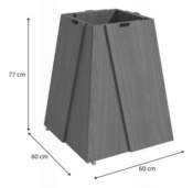 BASE P/MESA ''KA'' DALIA    77x60X60   M